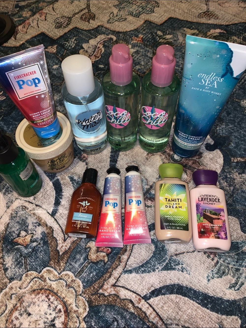 Bath & Body Works Assorted Lot Pink Body Shop bundle lotions